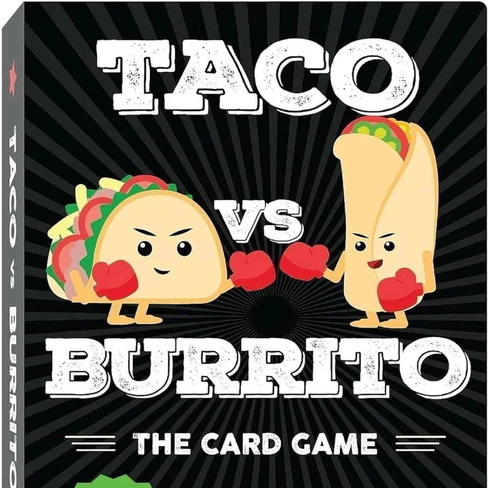 Taco vs Burrito Strategic Card Game Family Age 6+, 2-4 Players, 15 Min Play
